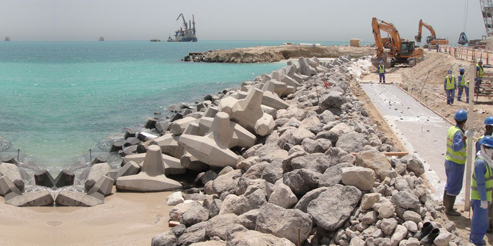 Breakwater Construction Services in India | Rock and Reef